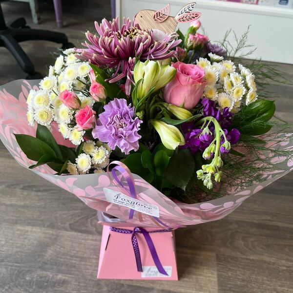 Flowers delivered to customer