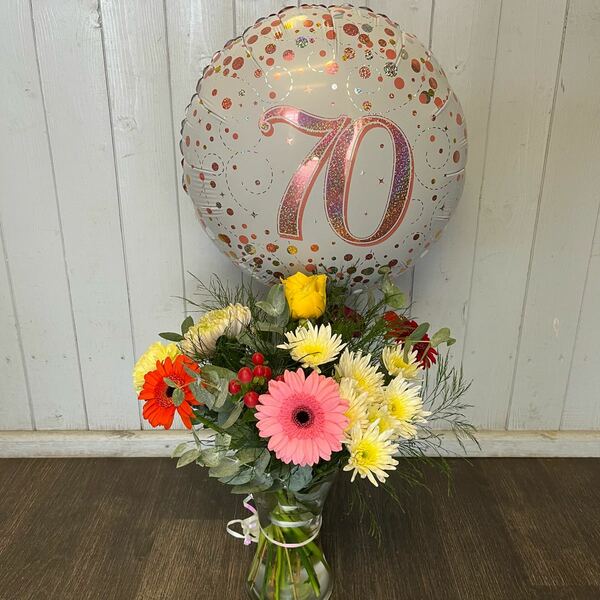 Flowers delivered to customer