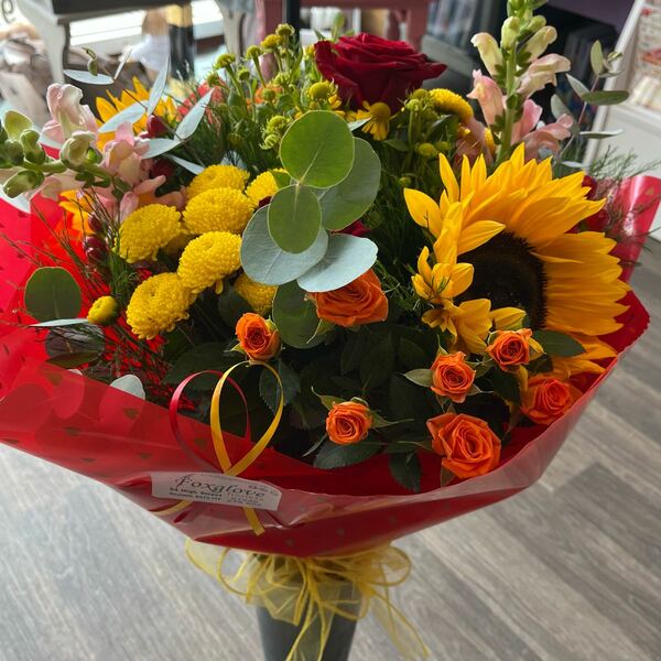 Flowers delivered to customer