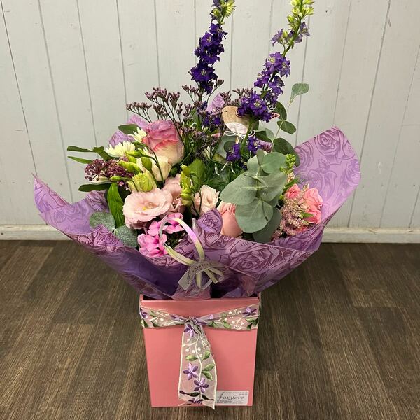 Flowers delivered to customer