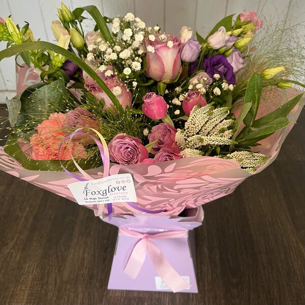 Flowers delivered to customer