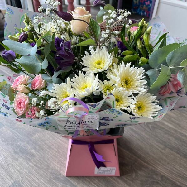 Flowers delivered to customer