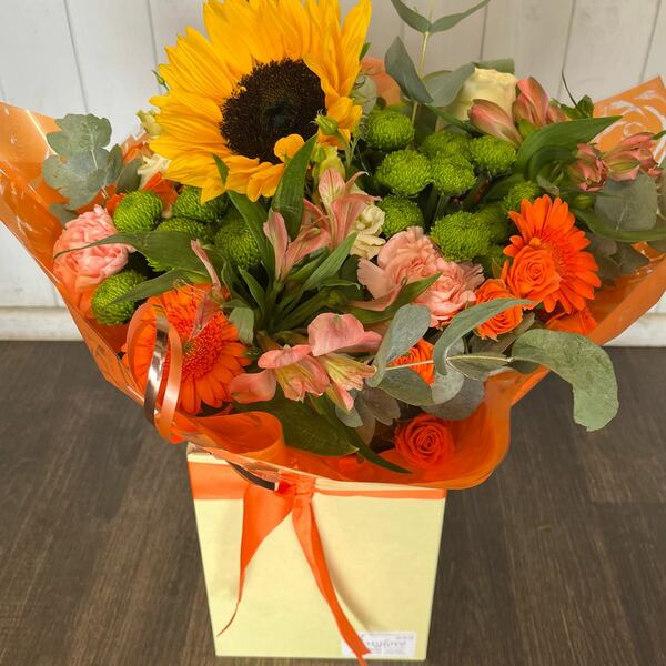 Flowers delivered to customer