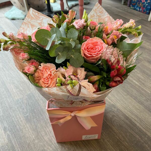 Flowers delivered to customer