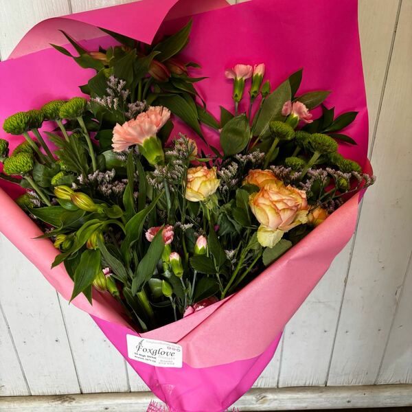 Flowers delivered to customer