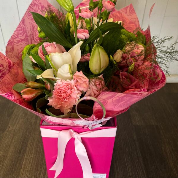 Flowers delivered to customer