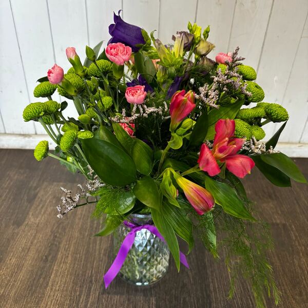 Flowers delivered to customer