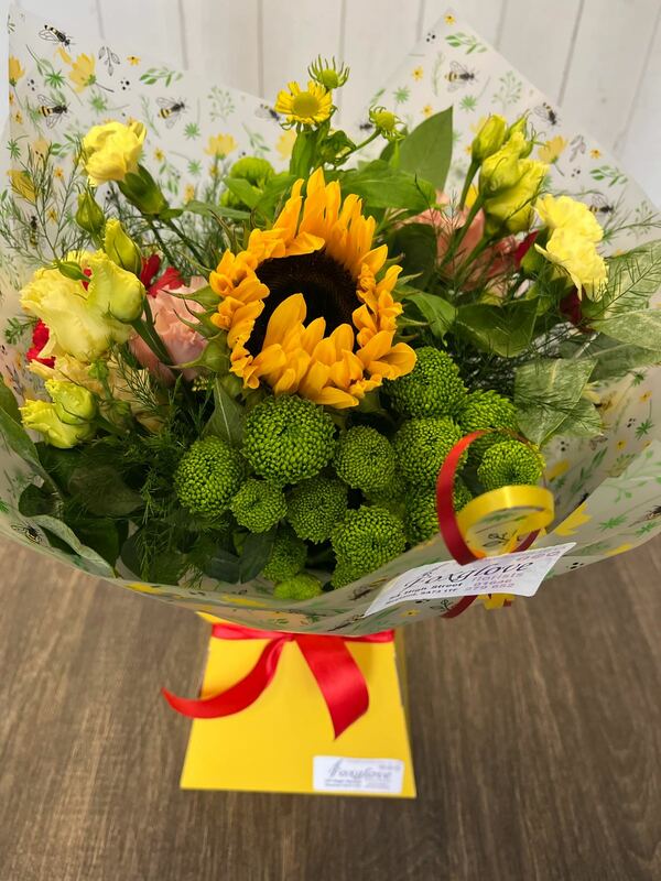 Flowers delivered to customer