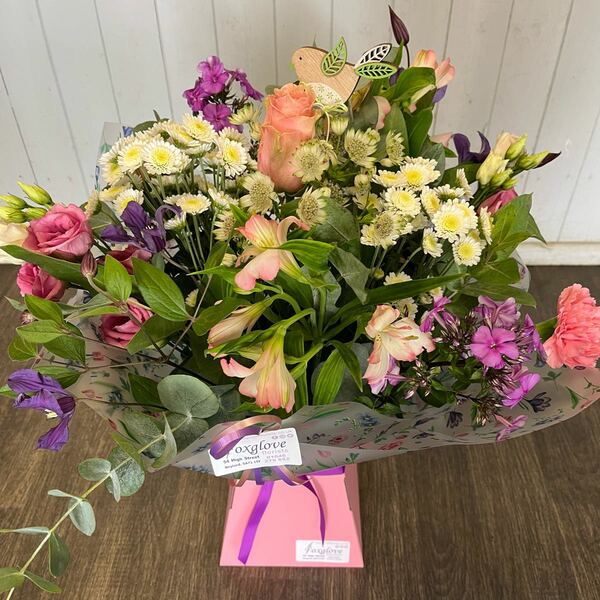 Flowers delivered to customer