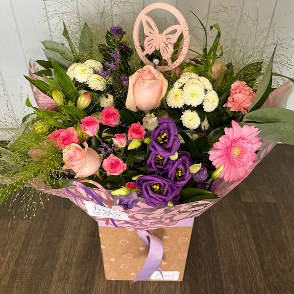Flowers delivered to customer