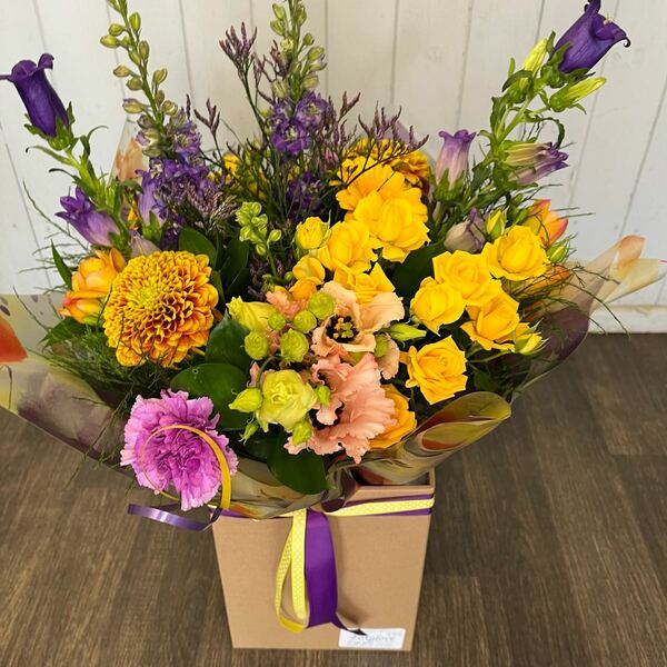 Flowers delivered to customer