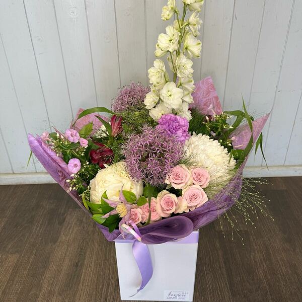 Flowers delivered to customer