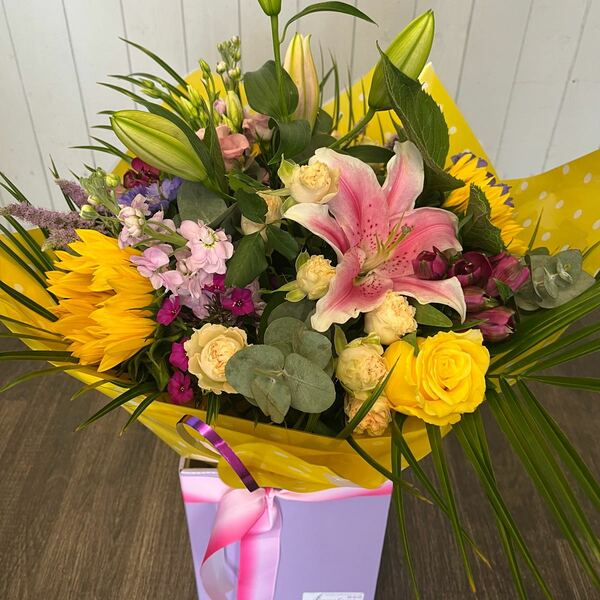 Flowers delivered to customer