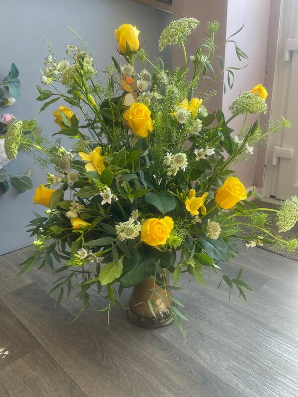 Flowers delivered to customer