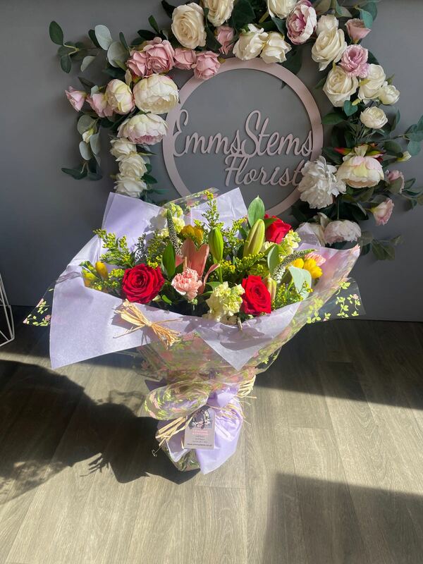 Flowers delivered to customer