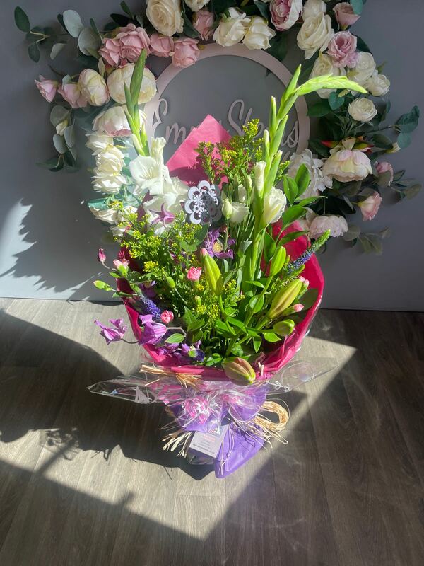 Flowers delivered to customer