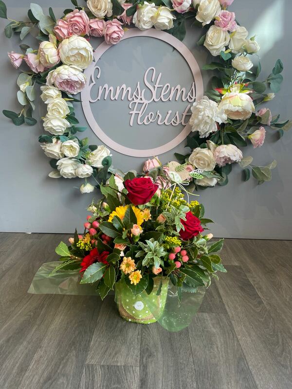 Flowers delivered to customer