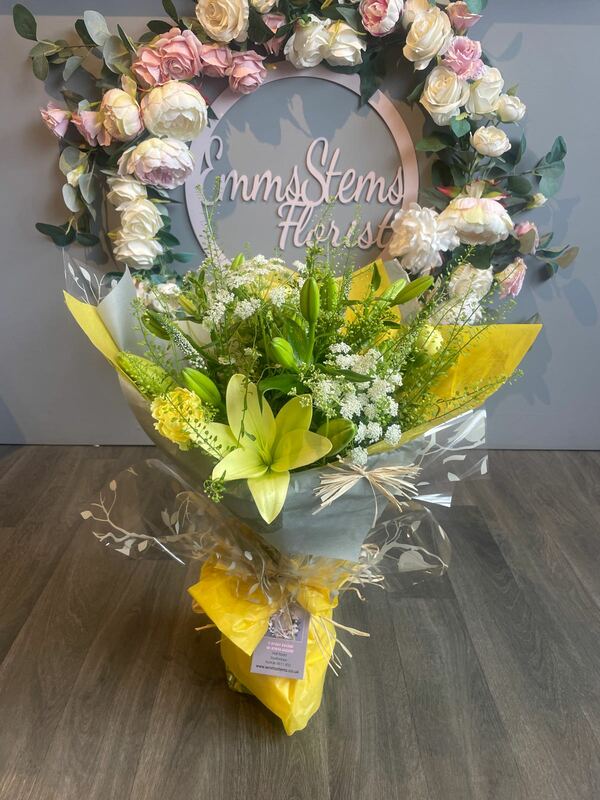 Flowers delivered to customer