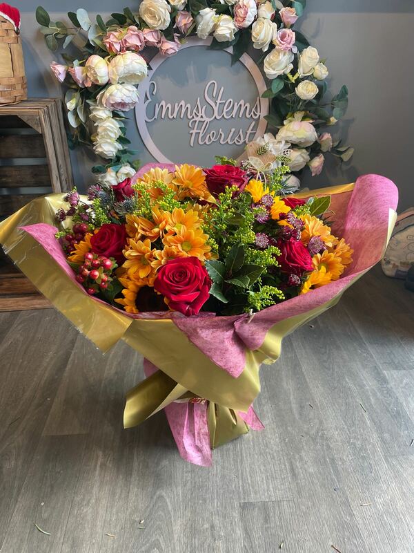 Flowers delivered to customer