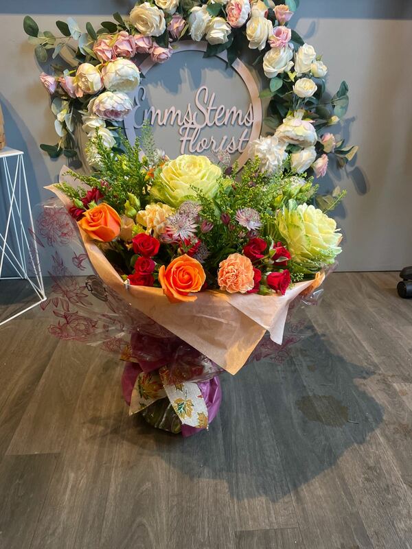 Flowers delivered to customer