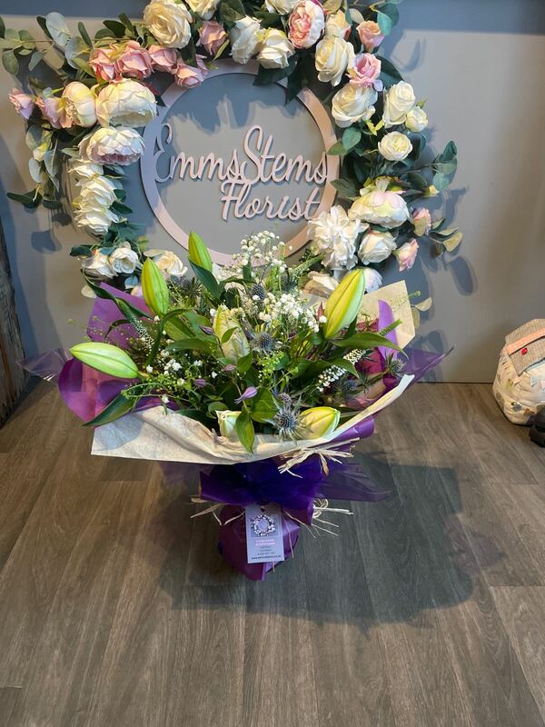 Flowers delivered to customer