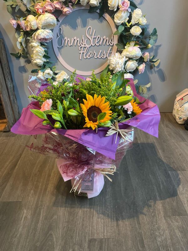 Flowers delivered to customer