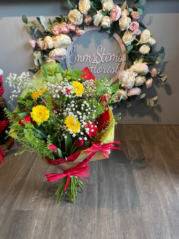 Flowers delivered to customer