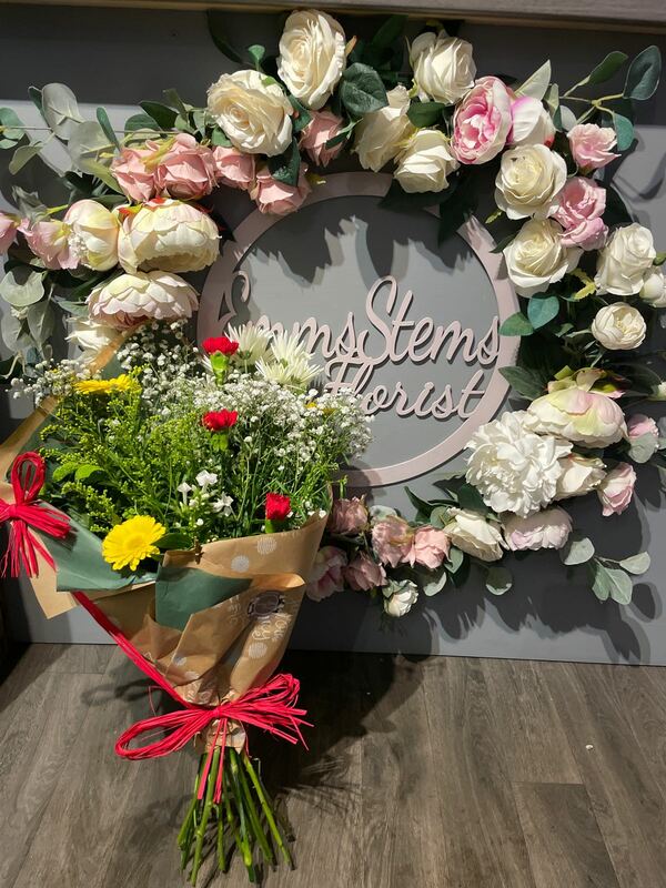 Flowers delivered to customer