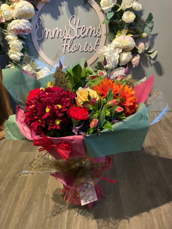 Flowers delivered to customer