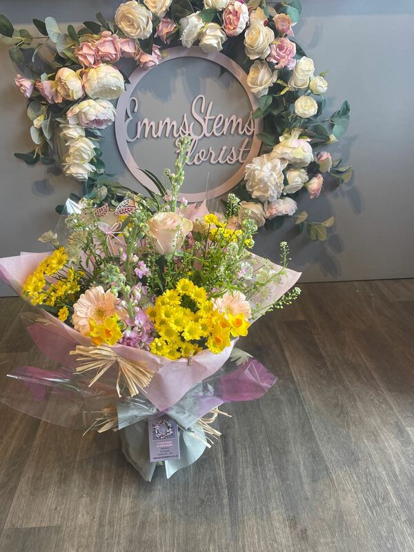 Flowers delivered to customer