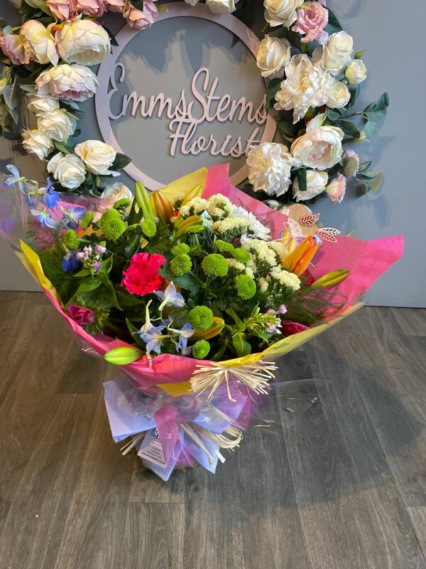 Flowers delivered to customer