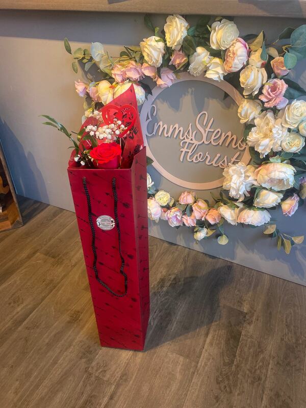 Flowers delivered to customer