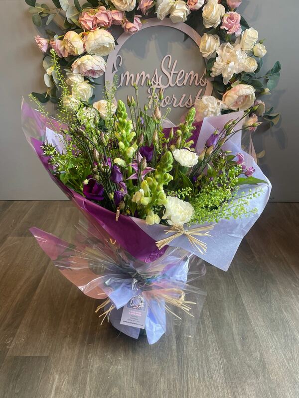 Flowers delivered to customer