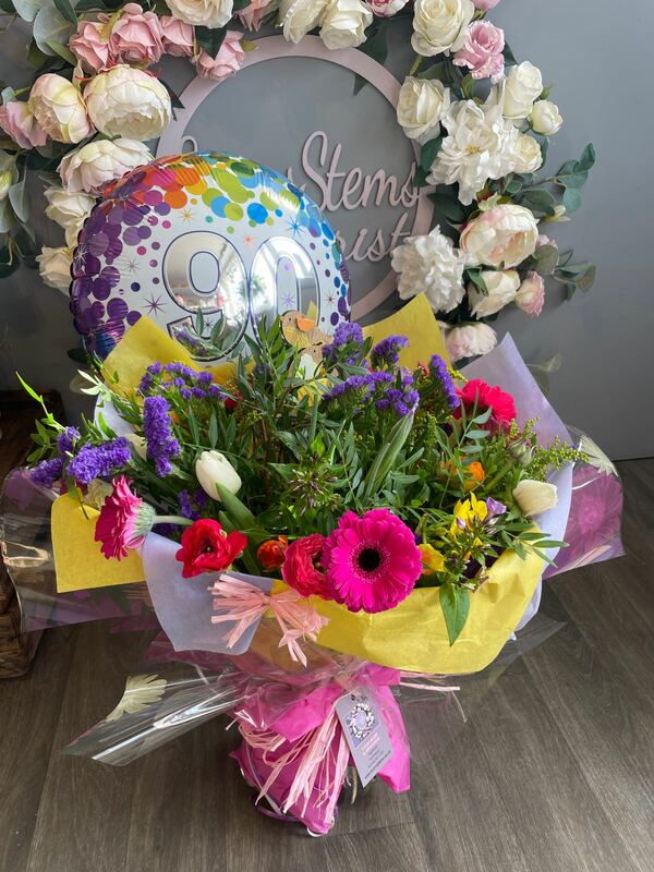 Flowers delivered to customer