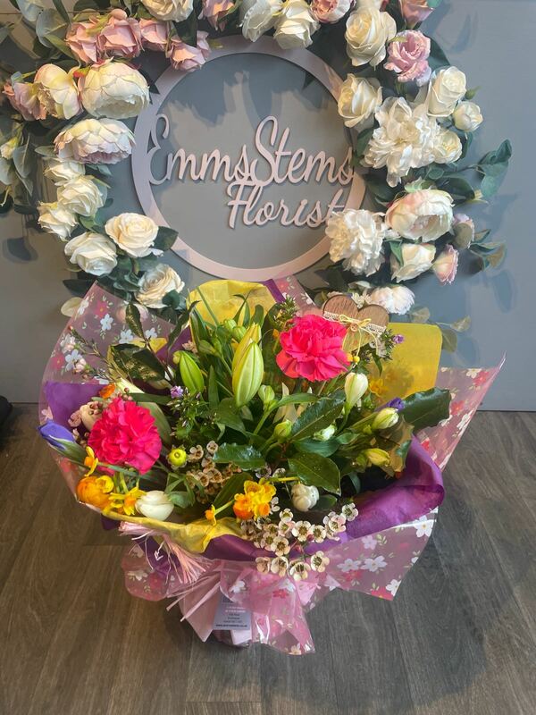 Flowers delivered to customer