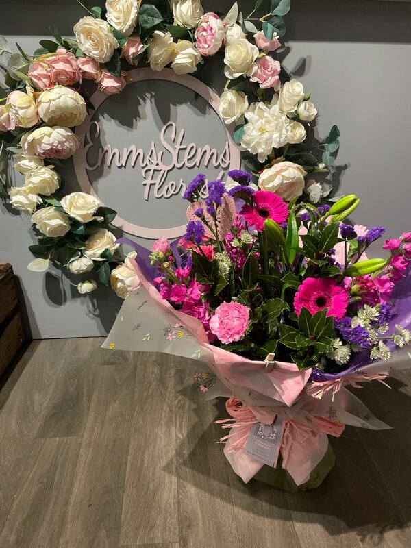 Flowers delivered to customer