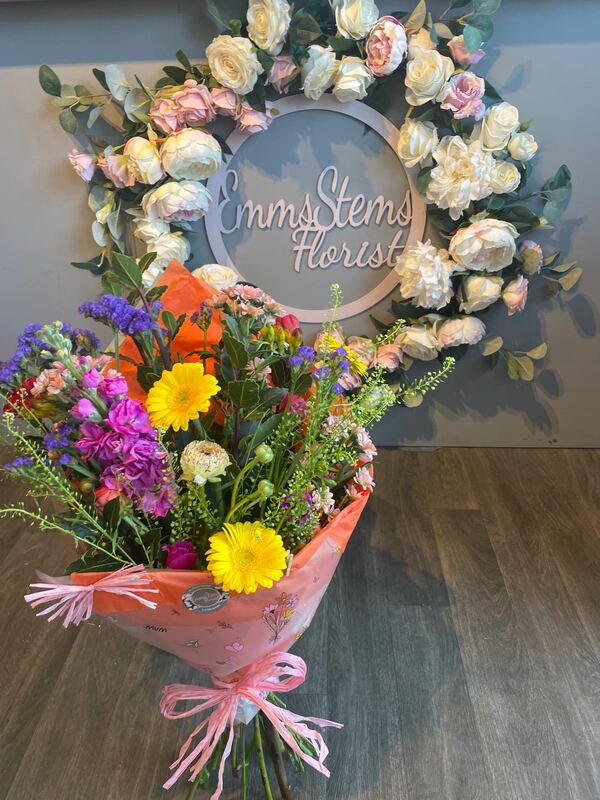 Flowers delivered to customer