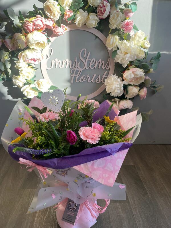 Flowers delivered to customer