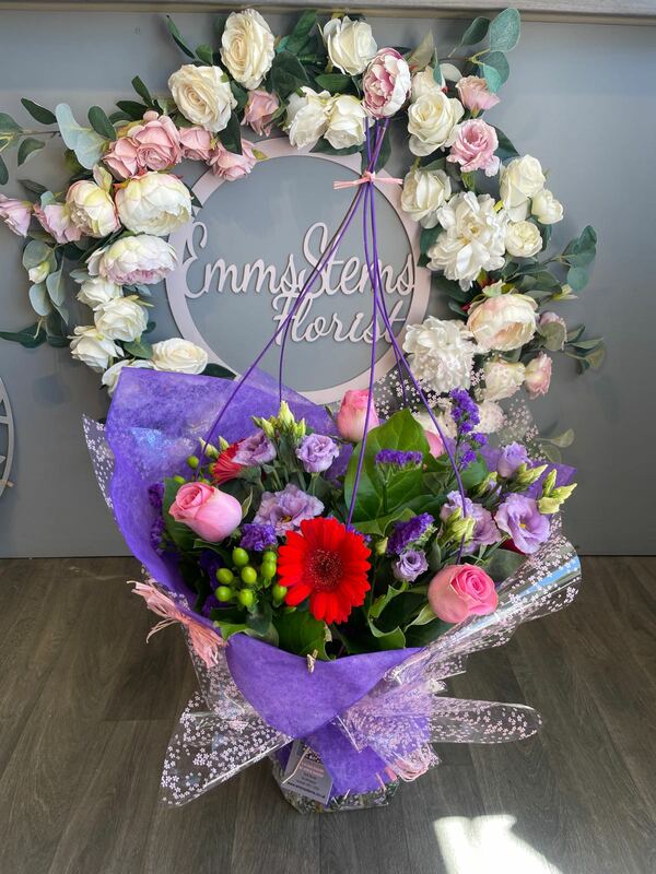 Flowers delivered to customer