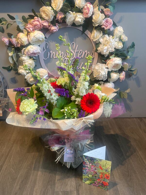 Flowers delivered to customer