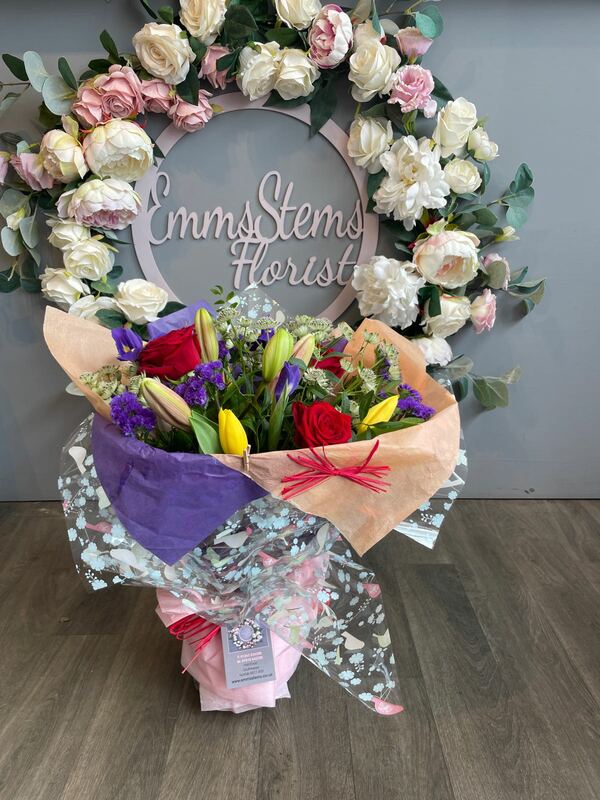 Flowers delivered to customer