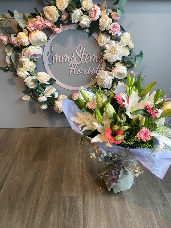 Flowers delivered to customer