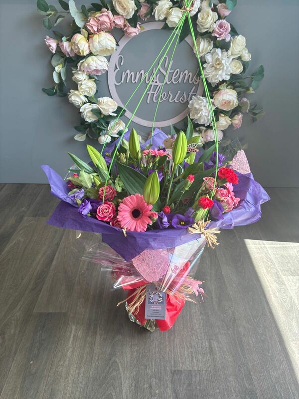 Flowers delivered to customer