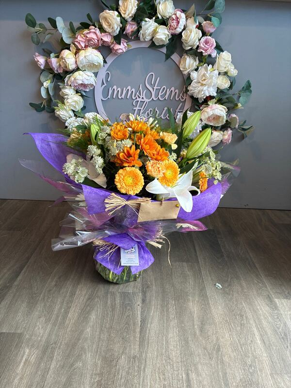 Flowers delivered to customer