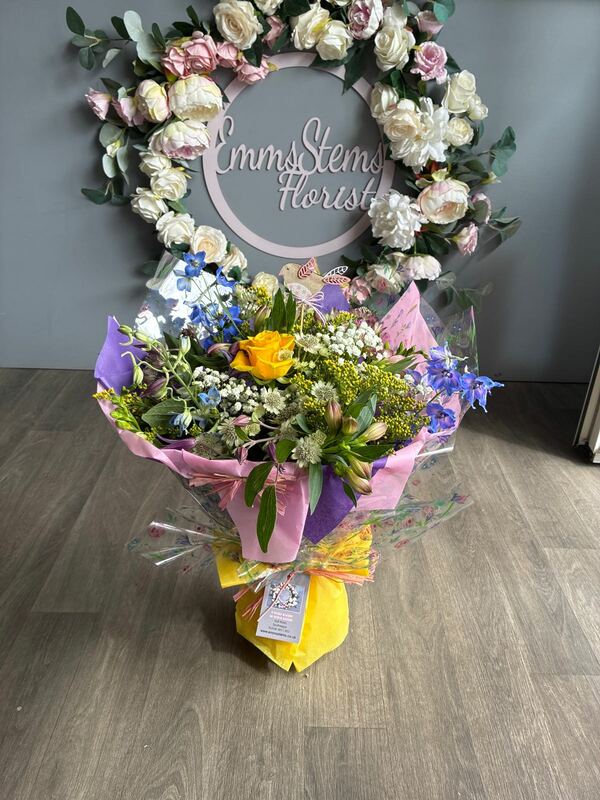Flowers delivered to customer