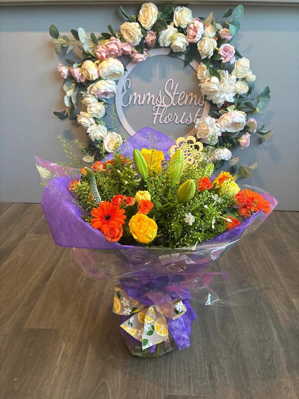 Flowers delivered to customer