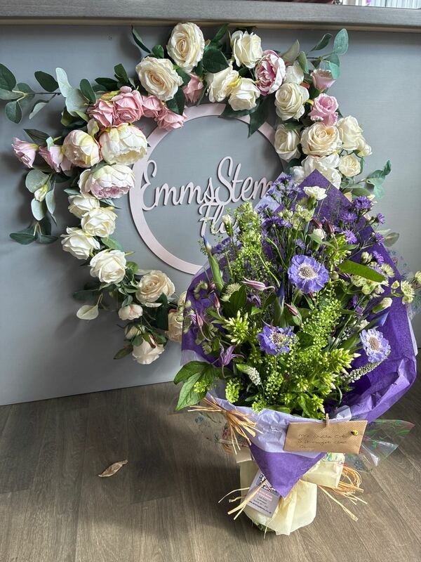 Flowers delivered to customer