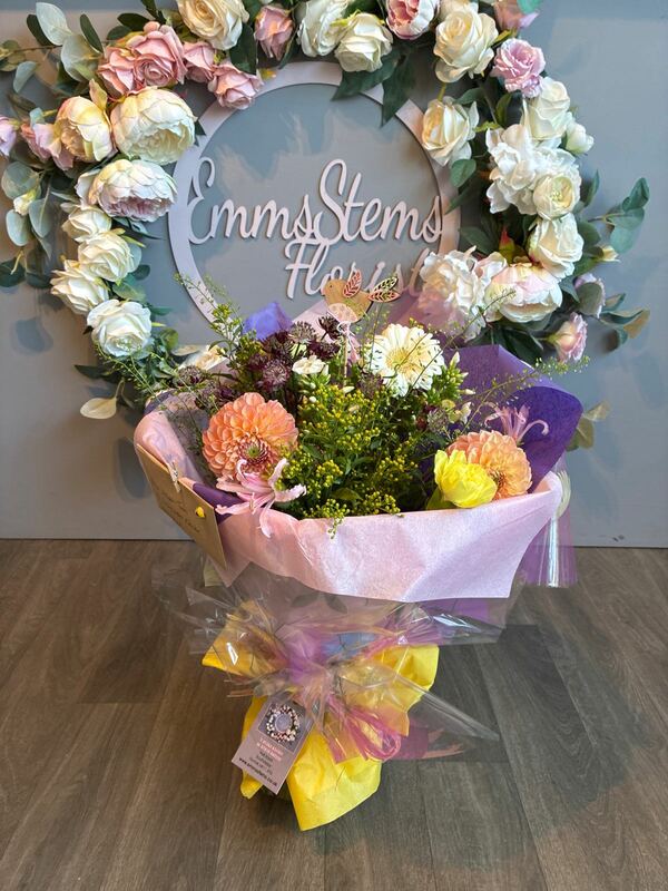 Flowers delivered to customer