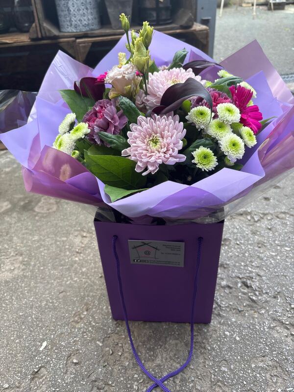 Flowers delivered to customer