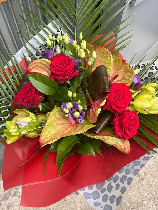 Flowers delivered to customer